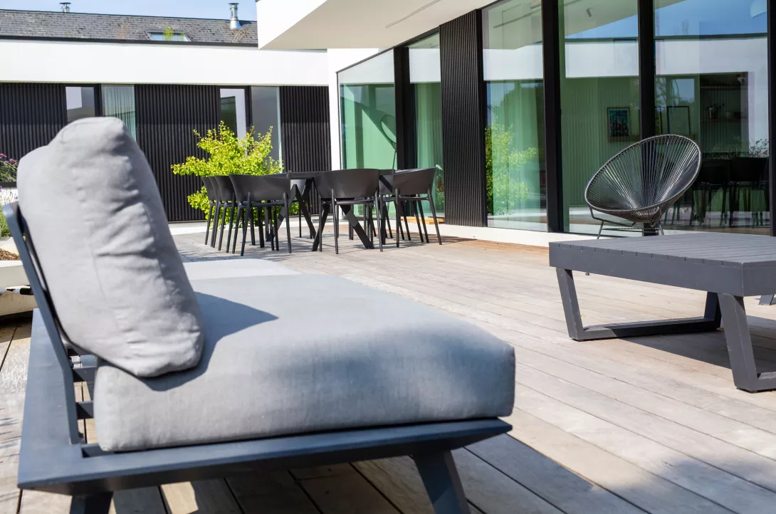 Terrasse en bois exotique